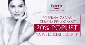 20% popust na izdelke Eucerin 20% popust